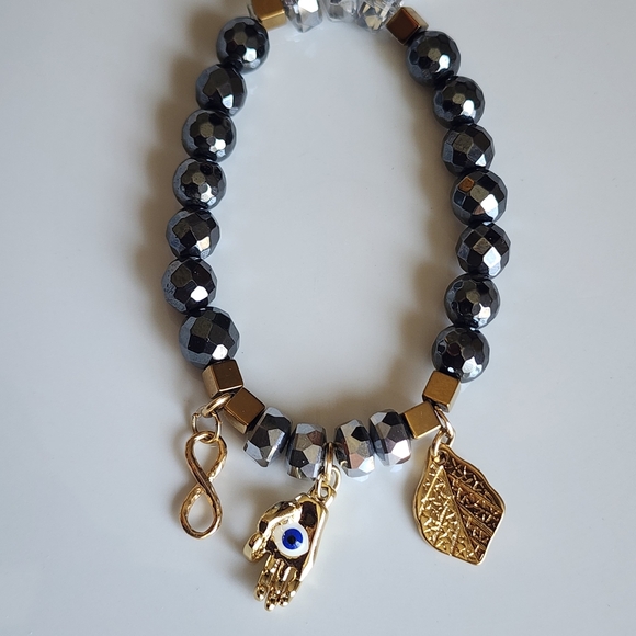 Gold and Silver Charm Bracelet - Picture 4 of 4